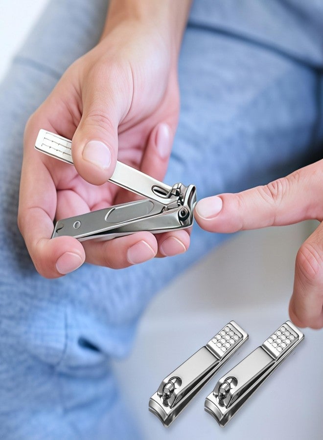 AVERZELLA 10-Pack Toenail Clippers Nail Clippers Bulk, Fingernail Toenail Clippers Pack Travel Size, Stainless Steel Edgy Nail Clippers Curved Edge for Men Women Homeless Care Supplies (Silver) - Image 2